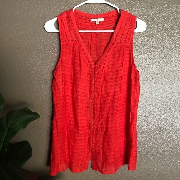 Skies Are Blue Red Tank Top - Picture 1 of 5